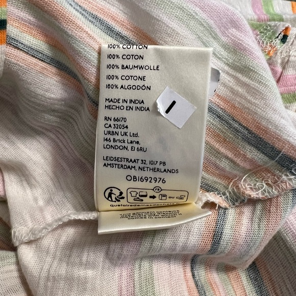 NWT Free People Beach Dreamin Tee (Ivory Combo) L - Picture 4 of 5